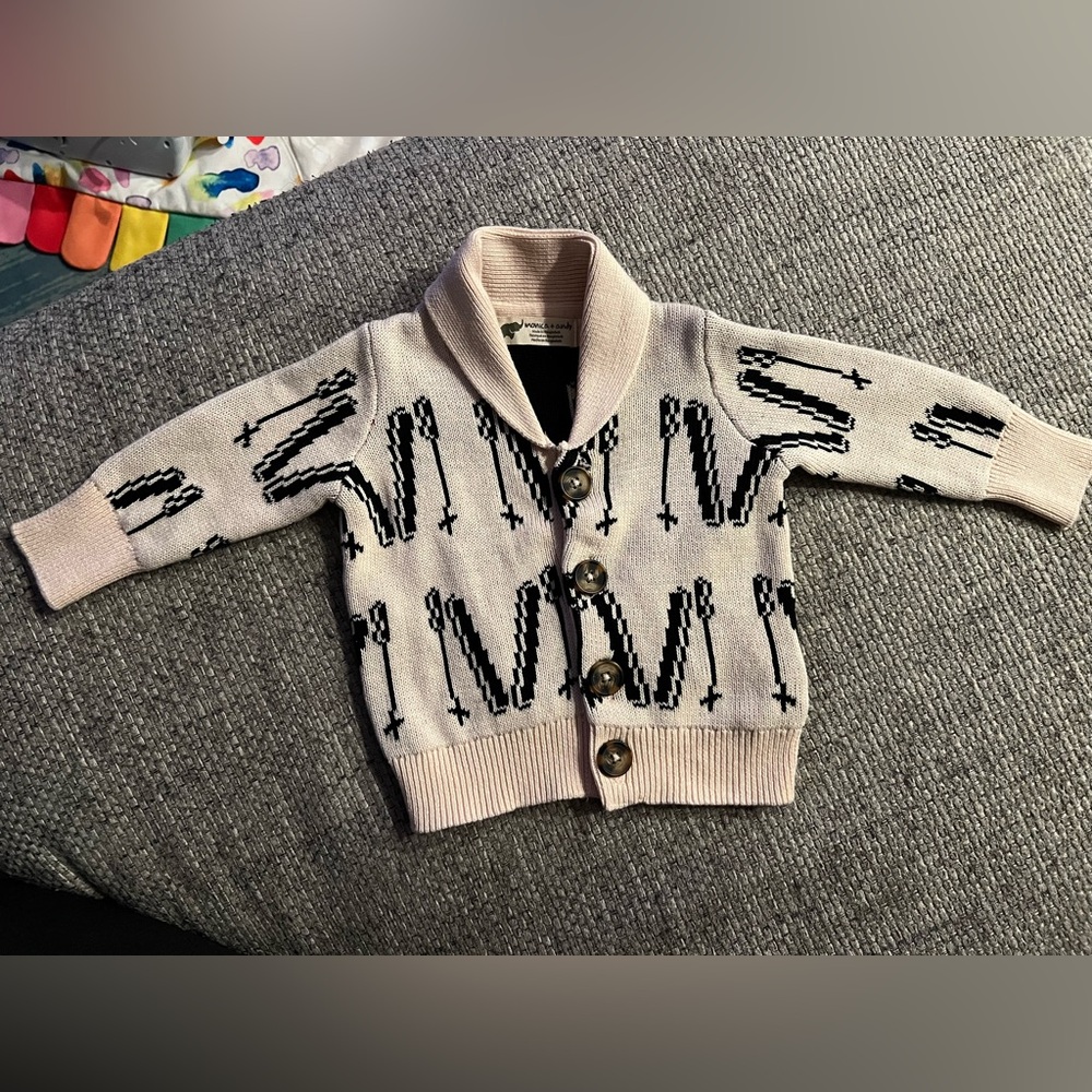 NWOT 6-9M Monica + Andy Ski Cardigan